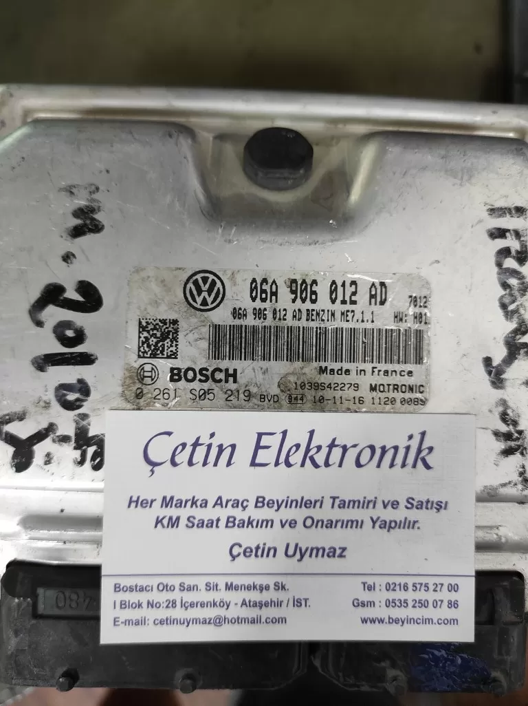 06A906012AD 0261S05219 VW MOTOR BEYNİ