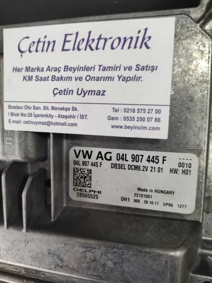 04L907445F 28565525 22101001 DCM6.2V SEAT İBİZA MOTOR BEYNİ