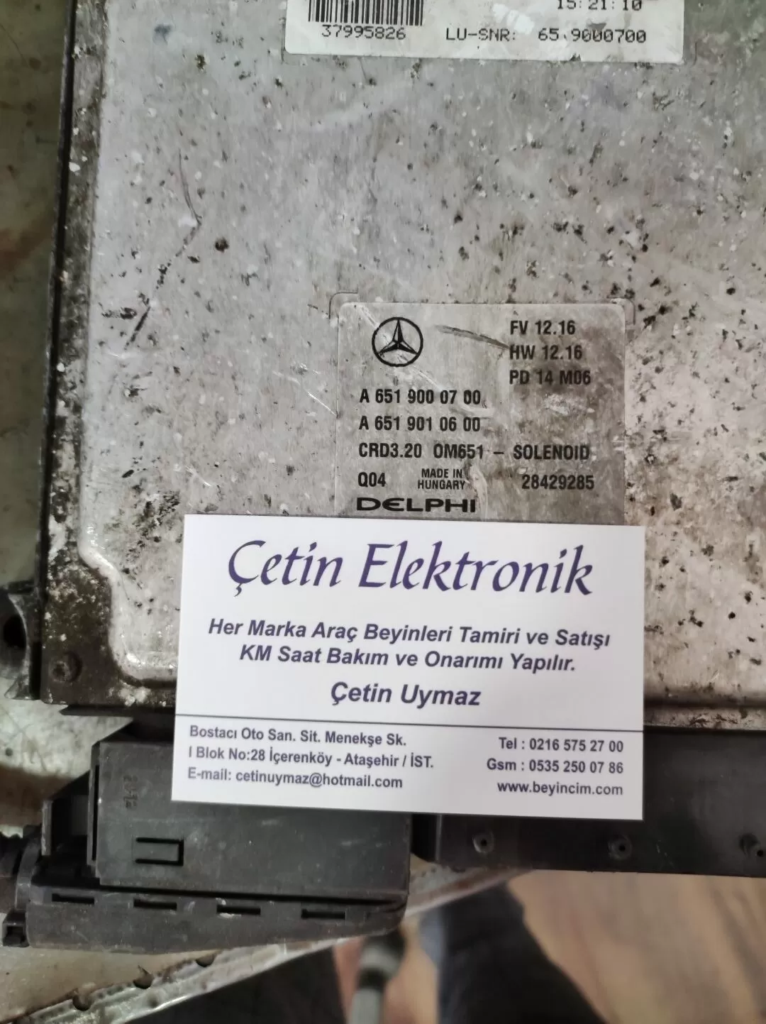 Mercedes Sprinter 2.1 CDI A6519000700 - A 651 901 06 00 - A6519010600 - CRD3.20 OM651 -