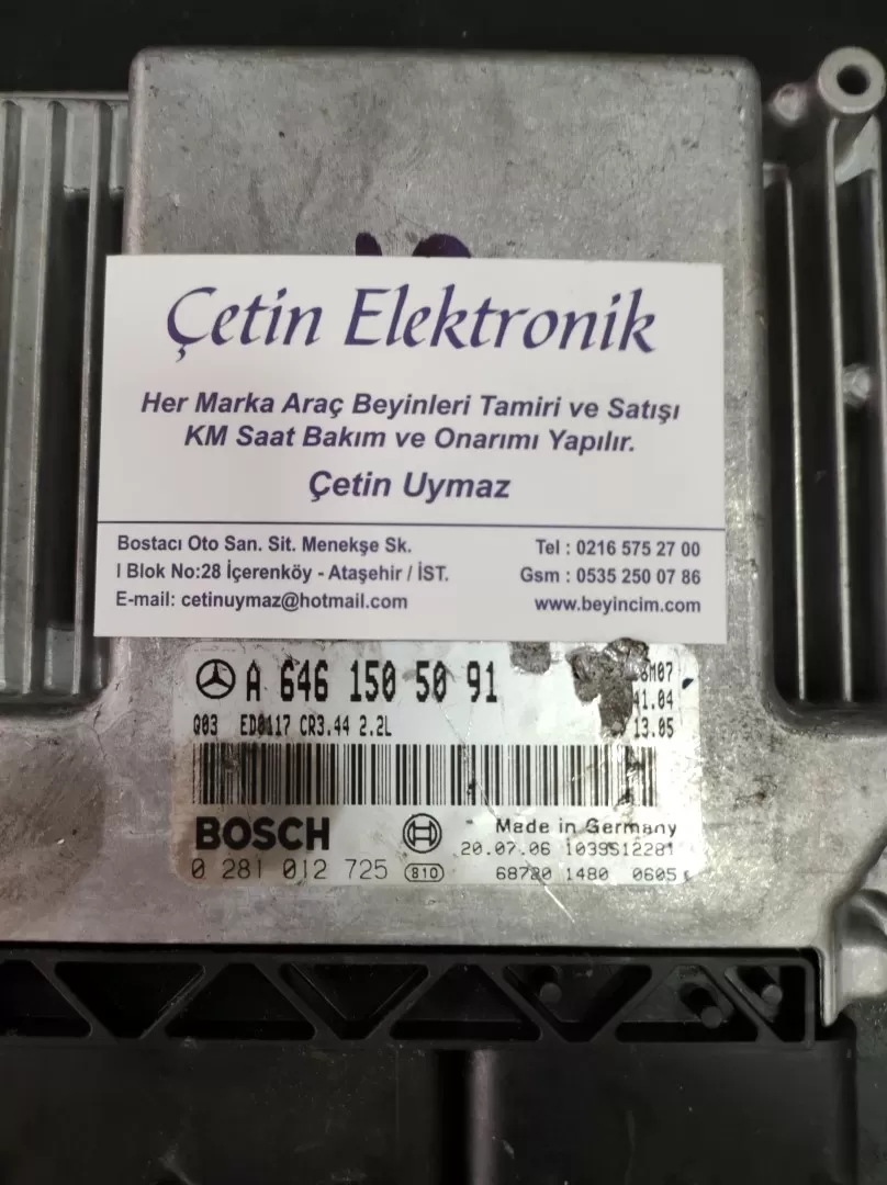 MERCEDES C220 CDİ MOTOR BEYNİ 0281012725 A6461505091