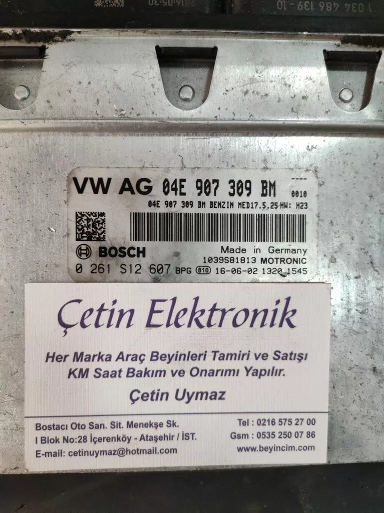 ECU VW SEAT SKODA 1.2 1.4 04E907309BM 0261S12607 .