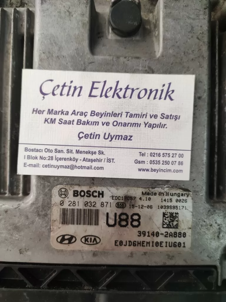 KİA CEED 1.6 CRD MOTOR BEYNİ 0281032871 39140-2A880 U88 EDC17C57