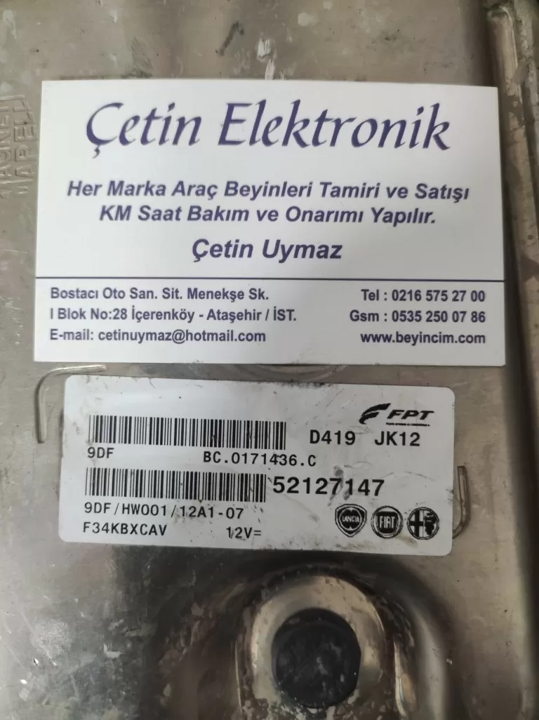 DUCATO 2.3 160CV E6D ECU 52127147 9DF BEYİNCİ ÇETİN – Fiat motor beyni