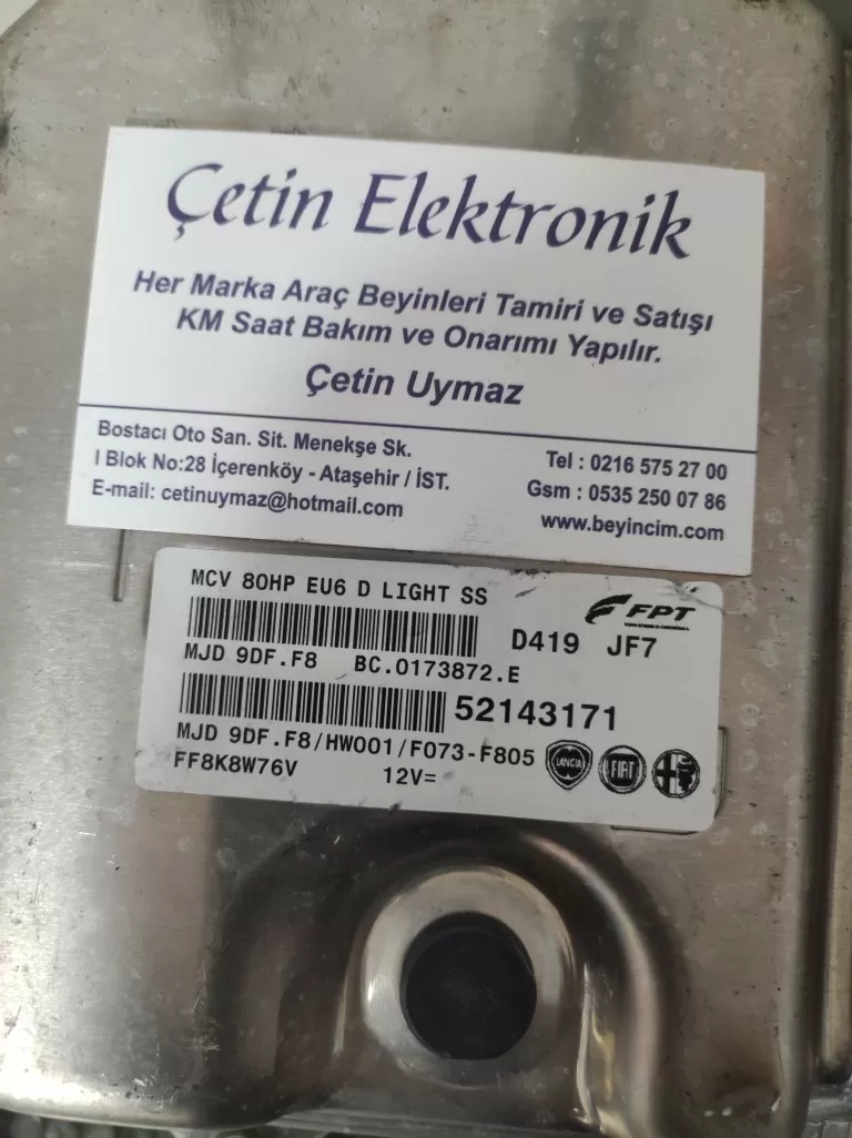 52143171 FİAT 9DF . EU6 BEYİN BEYİNCİ CETİN – Fiat motor beyni