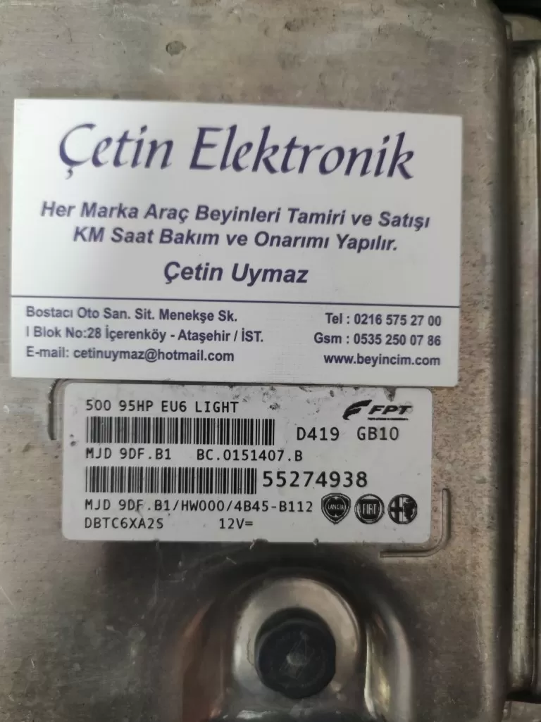Fiat 500 95HP EU6 1.3 55274938 MJD 9DF.B1 – Fiat motor beyni