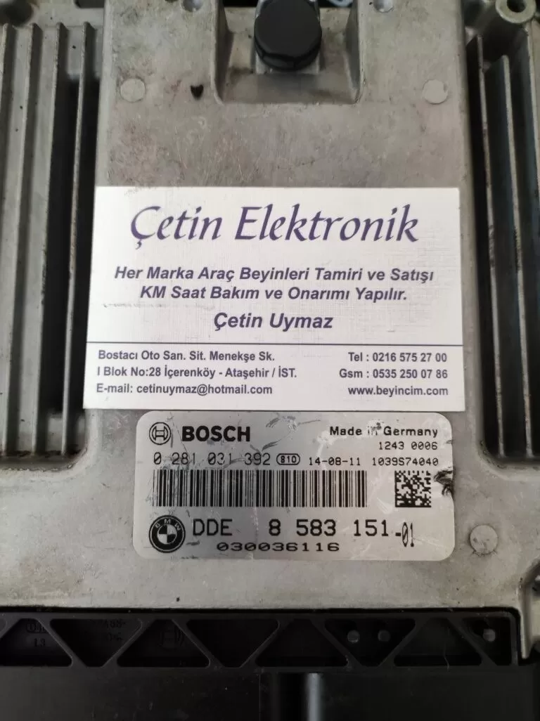 BMW X5 F15 MOTOR KONTUROL ÜNİTESİ 0281031392 . 8583151 BEYİNCİM.COM – BMW motor beyni