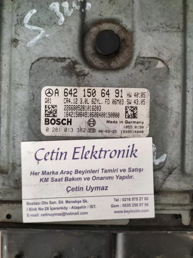 Mercedes ML300 3.0CDI 0281013382 CR4.12 EDC16CP31 W164 1037378245 1037370271 1037396502