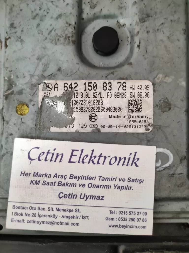 MERCEDES W211 E320 CDİ MOTOR BEYNİ A6421508378 CR4.12 0281013725