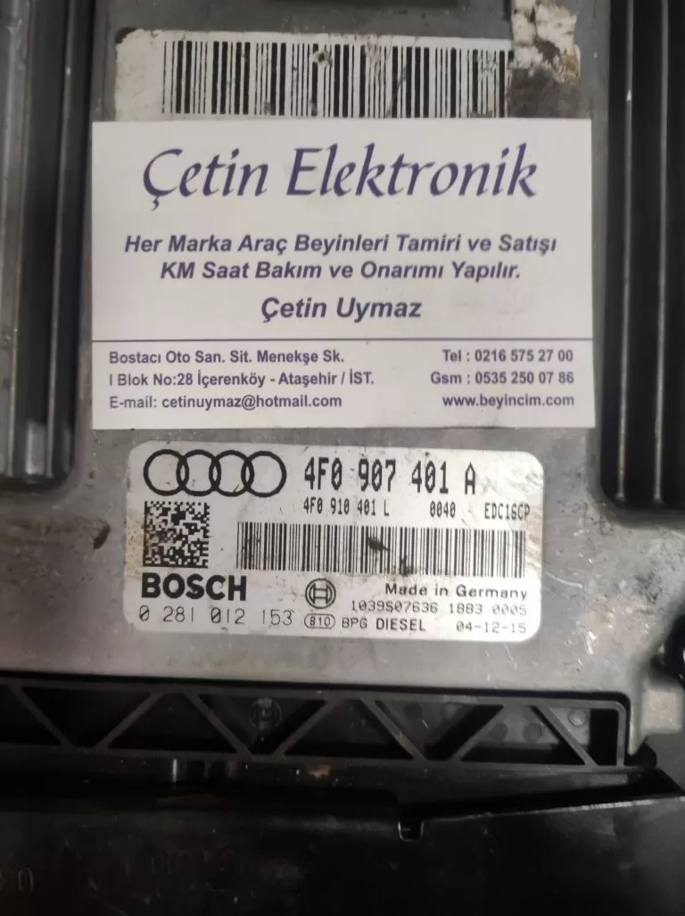 Audi A6 motor beyni 0281012153 4F0907401A