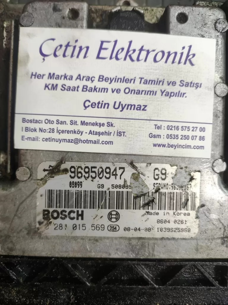 96950947 0281015569 CHEVROLET CAPTIVA MOTOR BEYNI