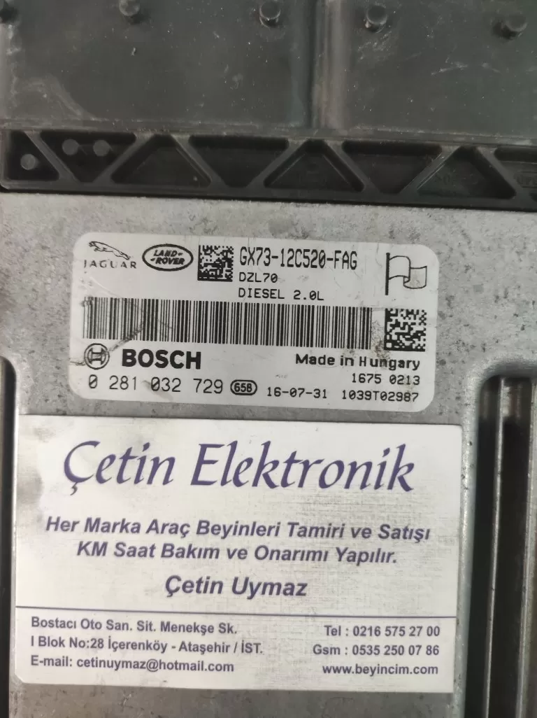 0281032729 JAGUAR XE 2.0 MOTOR BEYNİ GX73-12C520-FAG