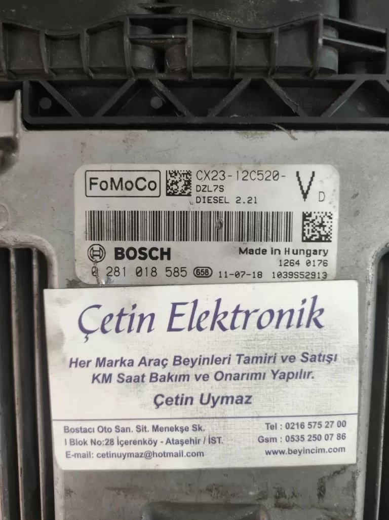 CX23-12C520-V 0281018585 JAGUAR XF MOTOR BEYNİ CX2312C520VD