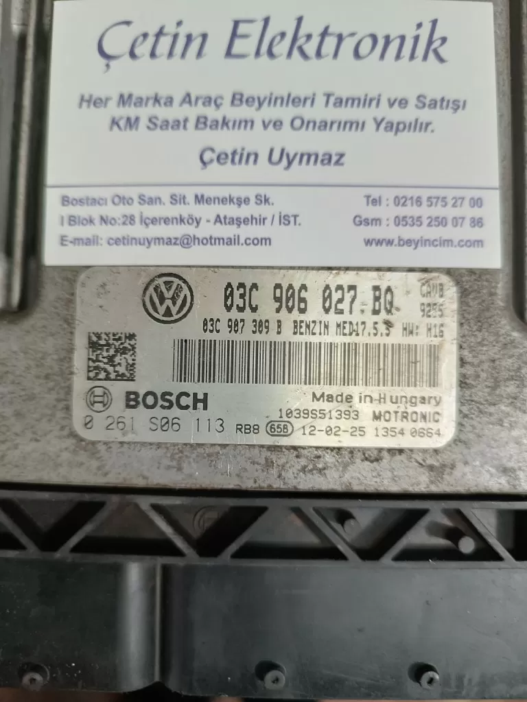 0261S06113 03C906027BQ MED17.5.5 Motor ECU BEYİNCİM.COM
