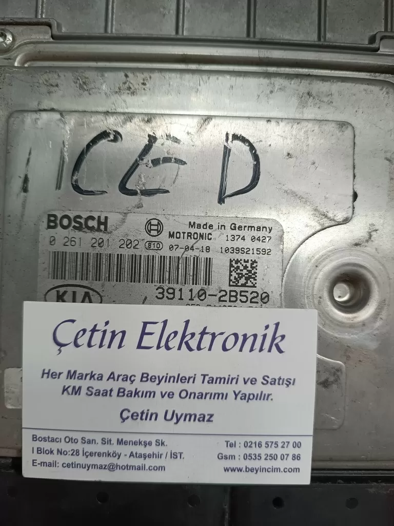 Kia Ceed 1.4 Motor Beyni 39110-2B520 0261201202
