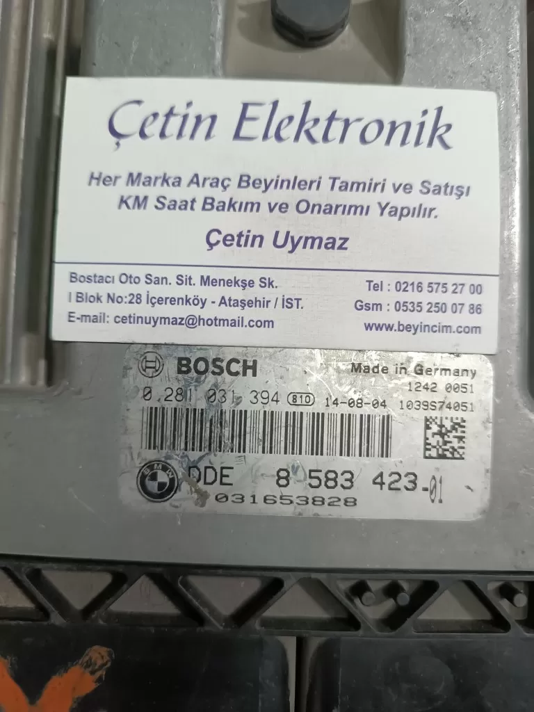 BMW MOTOR BEYNİ ECU BOSCH 0281031394 DDE 8583423-01