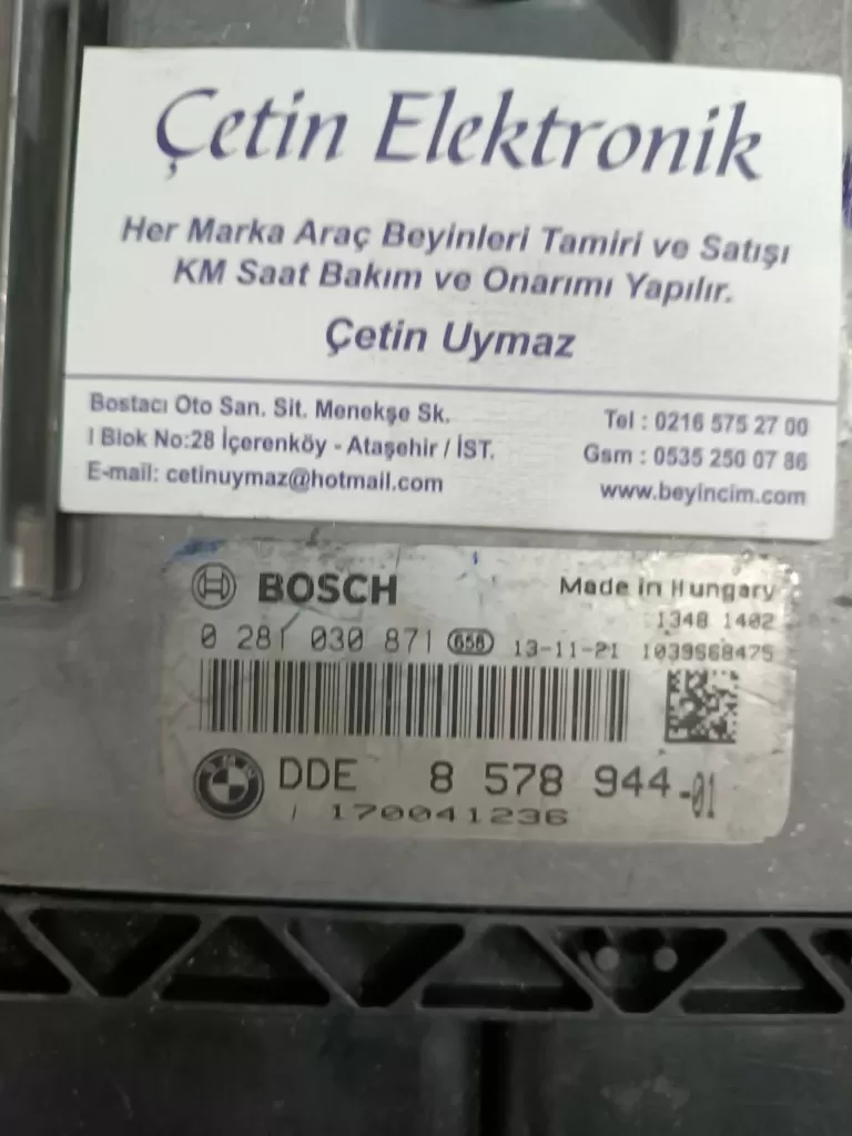 0281030871 BMW 3 SERİSİ F30 MOTOR BEYNİ DDE8578944-01