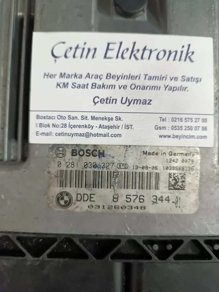BMW engine control unit ECU 8576344 0281030327 – BMW motor beyni