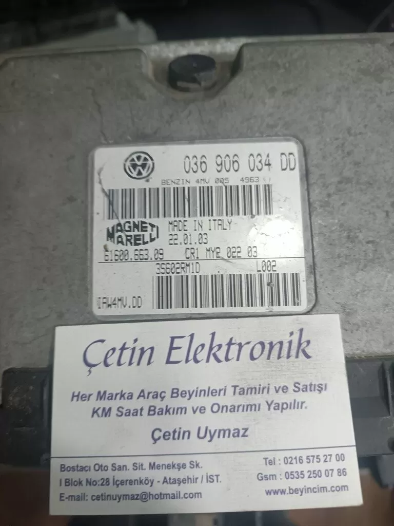 VOLKSWAGEN POLO 1.4 16 V MOTOR BEYNİ 036906034DD IAW4MV.DD