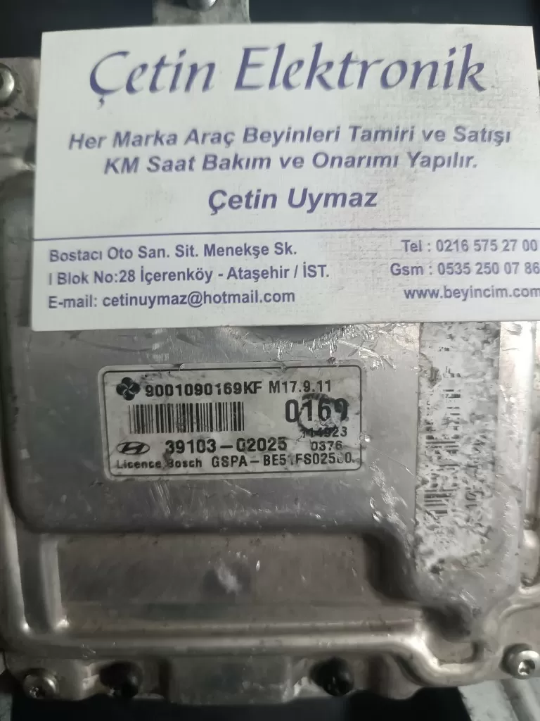 Hyundai İ10 ECU Beyin Bosch 39103-02025 39105-02028 M17.9.11