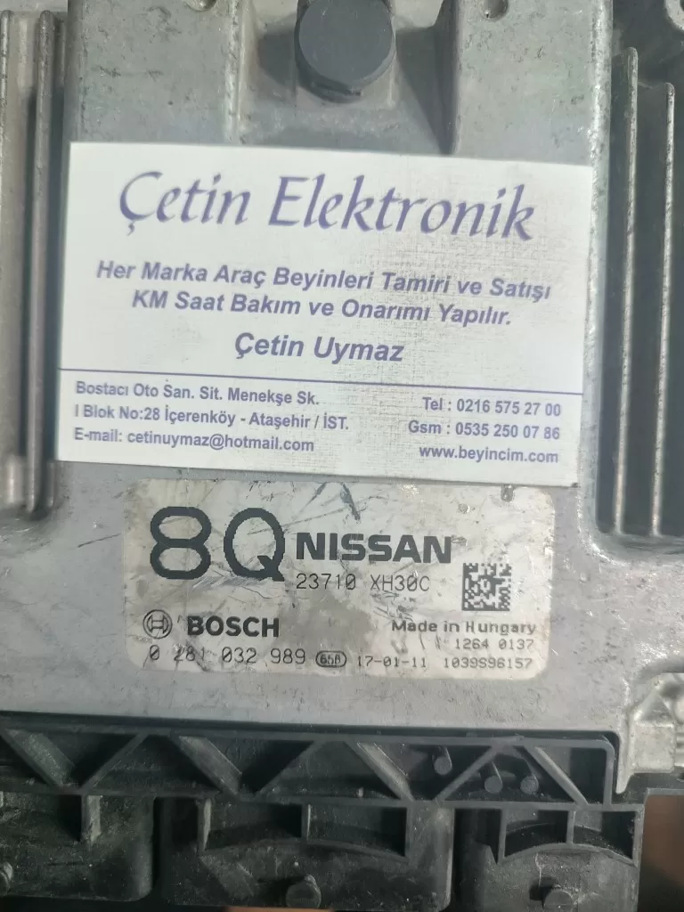 ECU Bosch 0281032989 23710 XH30C NİSSAN ECÜ