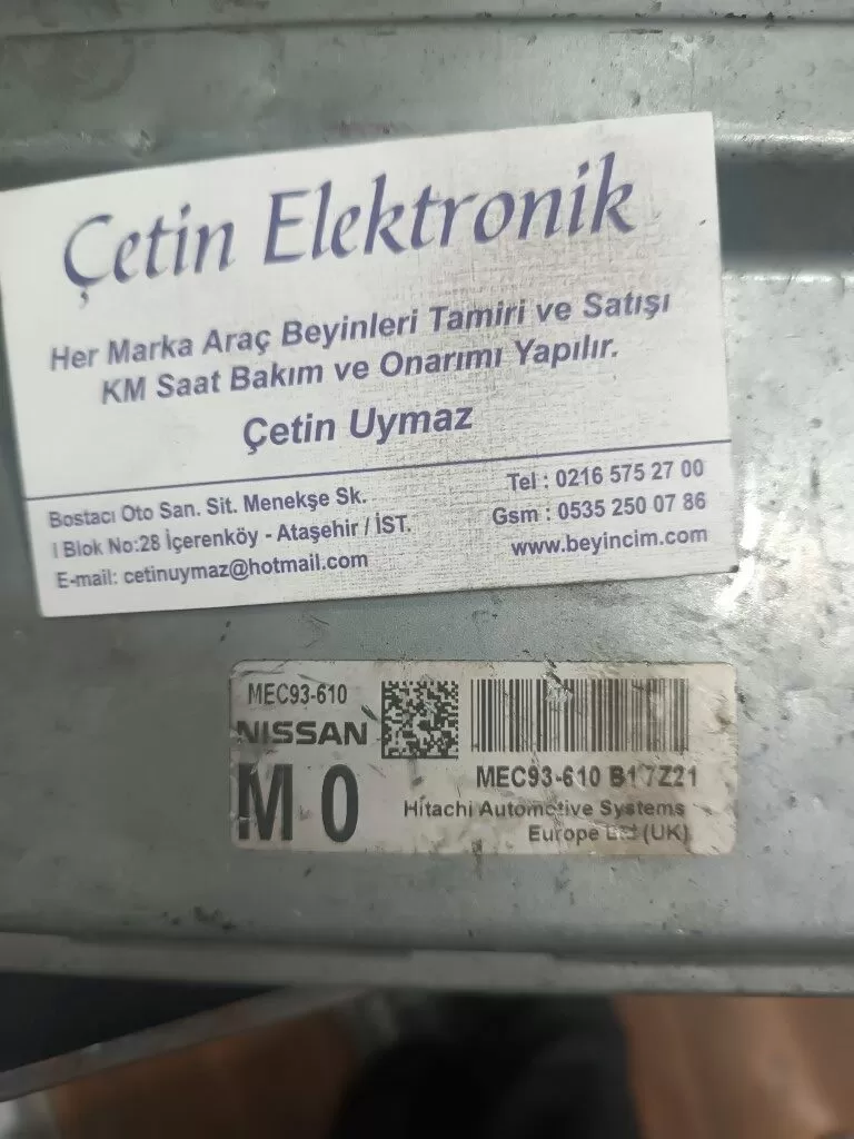 NISSAN QASHQAI CENTRALIONA ECU - MEC93 - 610B18407