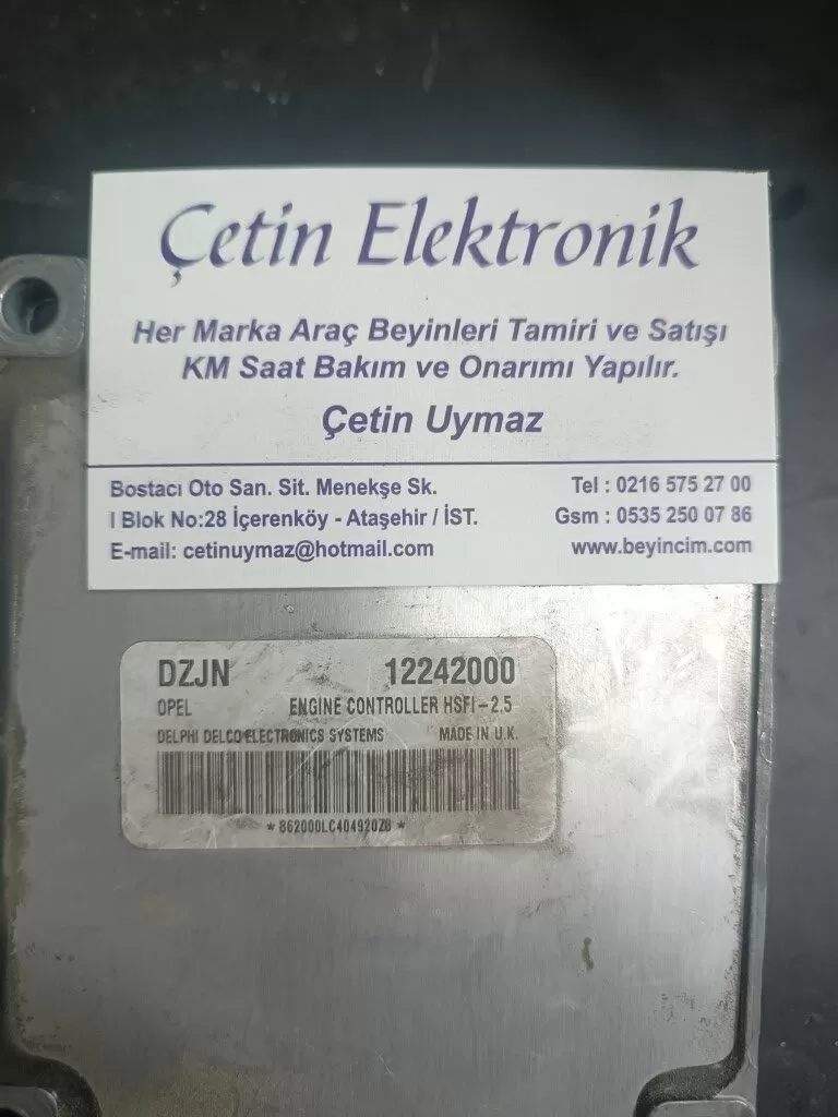12242000 DZJN MOTOR BEYNİ DZJN HSFI-2.5 OPEL MERİVA 1.6 – Opel motor beyni
