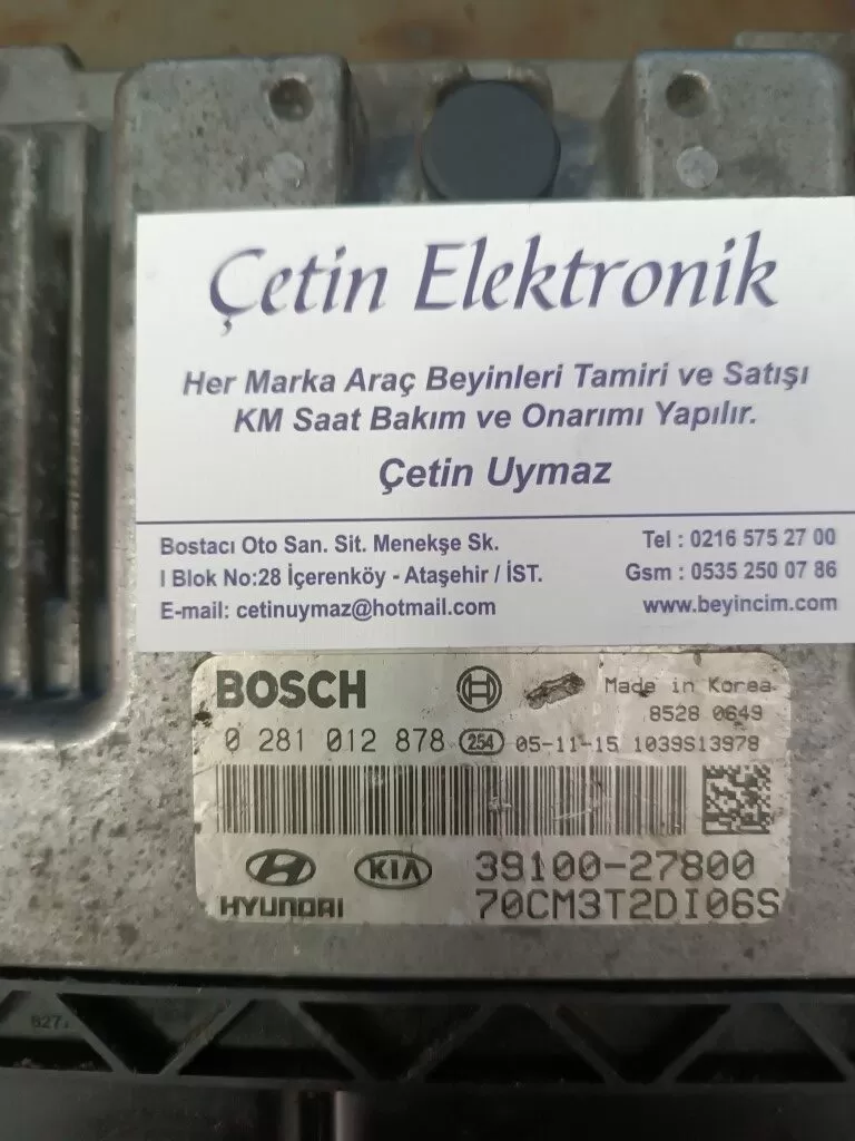 Hyundai Santa Fe 2.2 Motor Beyni Bosch 0281012878 39100-27800 – Kia motor beyni