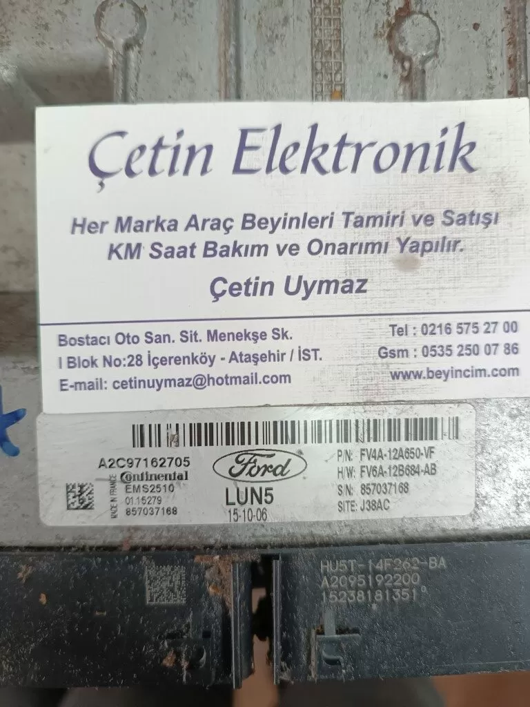 FV4A-12A650-VF . A2C97162705 FORT MOTOR BEYNİ .EMS2510 – Ford motor beyni