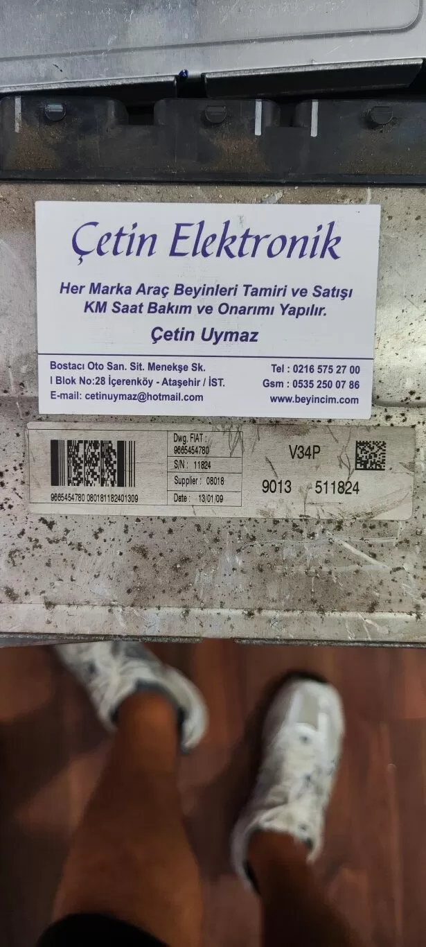 FIAT FIORINA MOTOR BEYNI 9665454780 VALEO_V34P