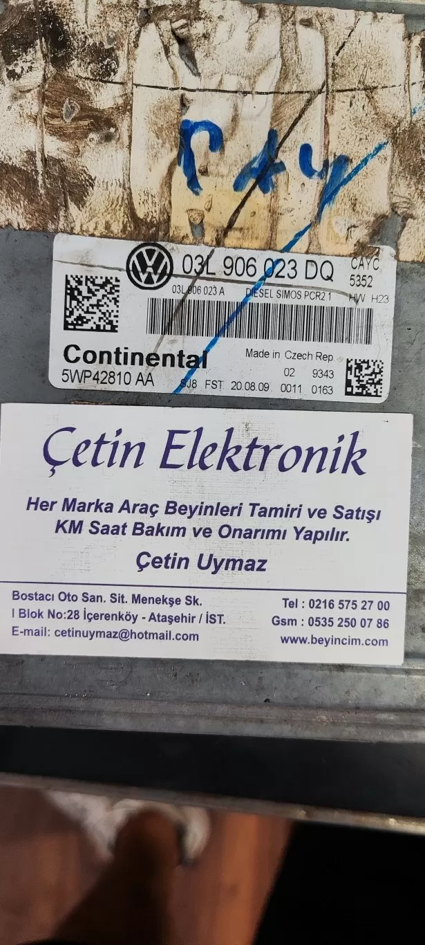 VW Golf VI Touran ECU Beyin 03L906023DQ 03L 906 023 DQ 5WP42810 AA – Audi motor beyni