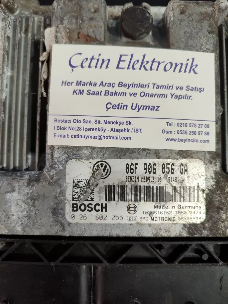 VOLKSWAGEN MOTOR BEYNİ 06F906056GA 0261S02255 ÇIKMA ORJİNAL