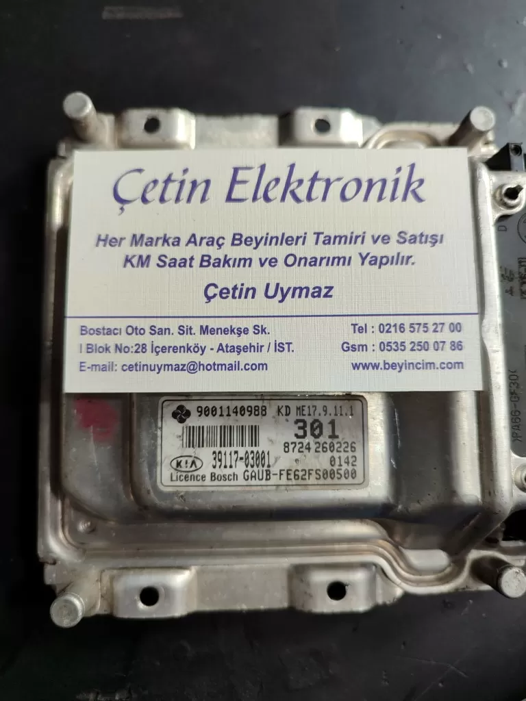1038407767 KİA RİO 1.2 MOTOR BEYİNİ 39117-03001 ME17.9.11.1 9001140988