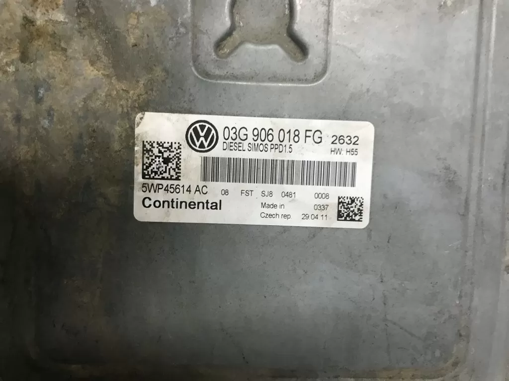 ECU, VW Passat 2.0 TDI, 03G906018FG, 03G 906 018 FG, 5WP45614AA, PPD1.5