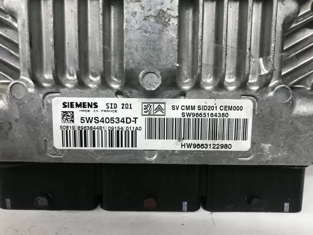 Citroen C5 2009 2.7 V6 HDI 9663122980 SID201 SW9665164380