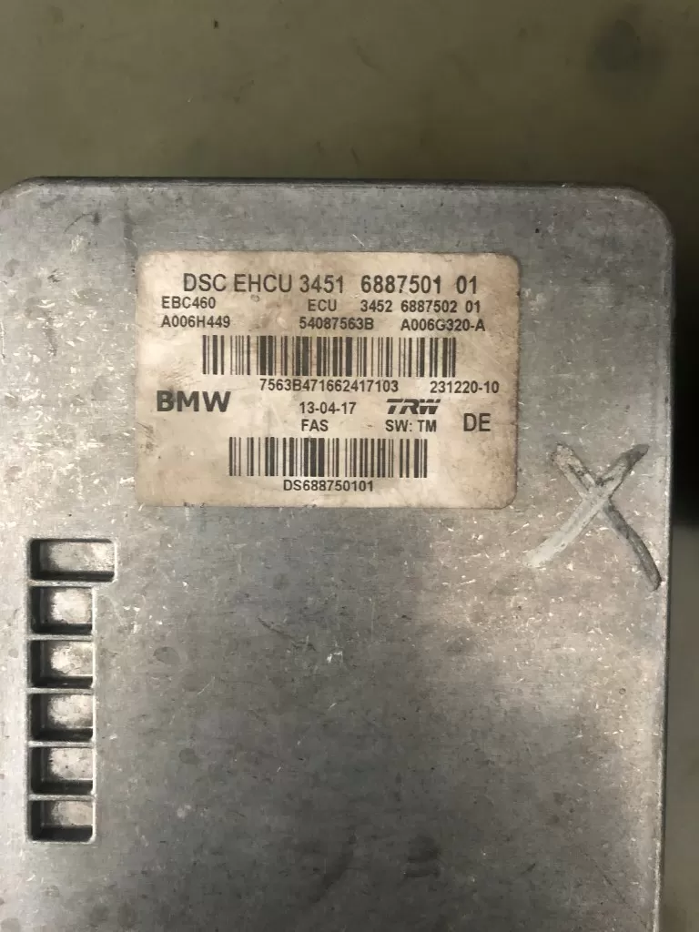POMPA ABS DSC BMW G30 G11 3451 6887501 01 3451-6887501 01 EBC640 ECU 3452 6887502 01 – BMW abs / esp beyni