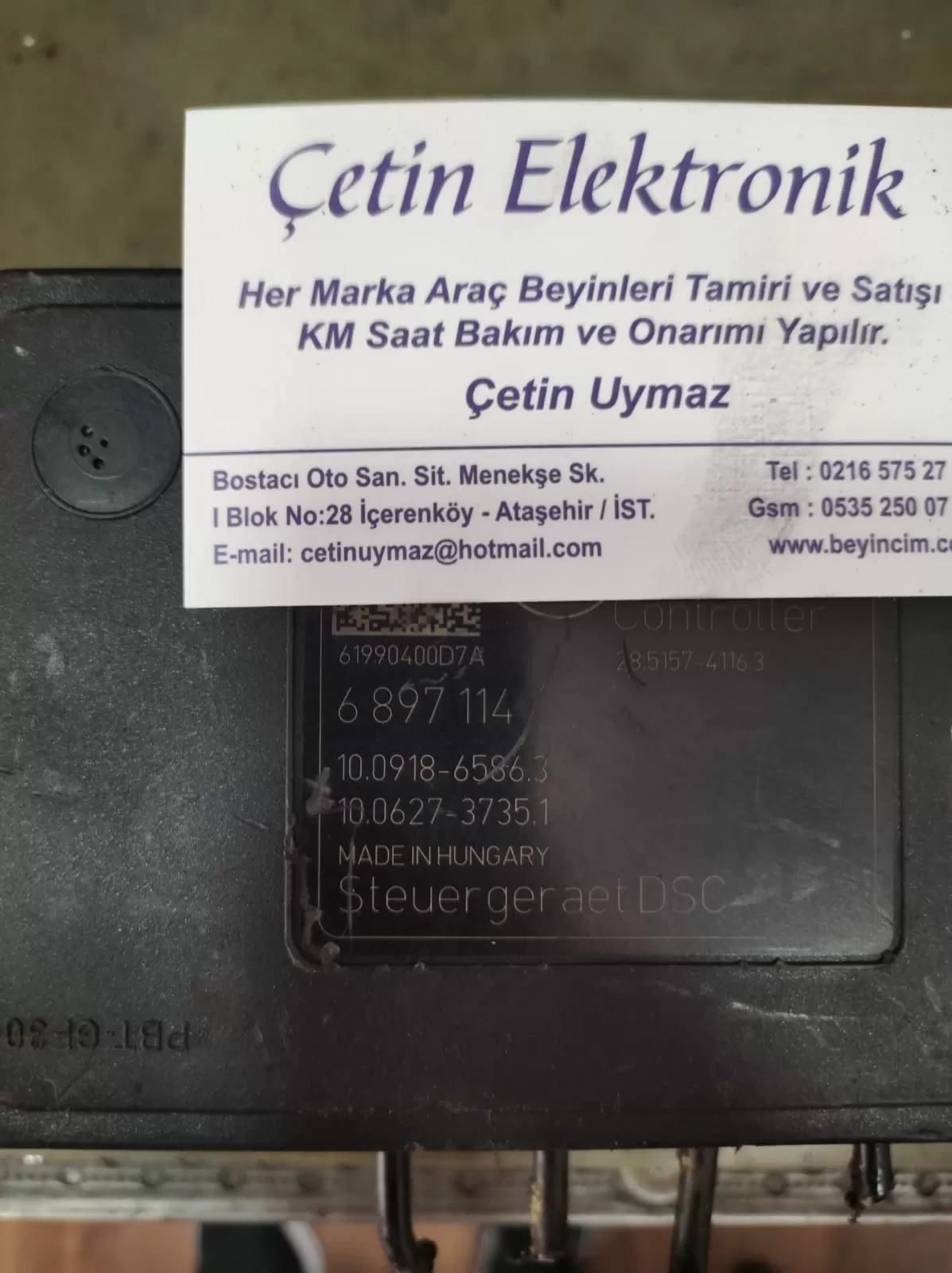 BMW ABS pompa kontrol modülü 3451-6897113-0 1 . 6897114 .10.0918-6586.3 – BMW abs / esp beyni