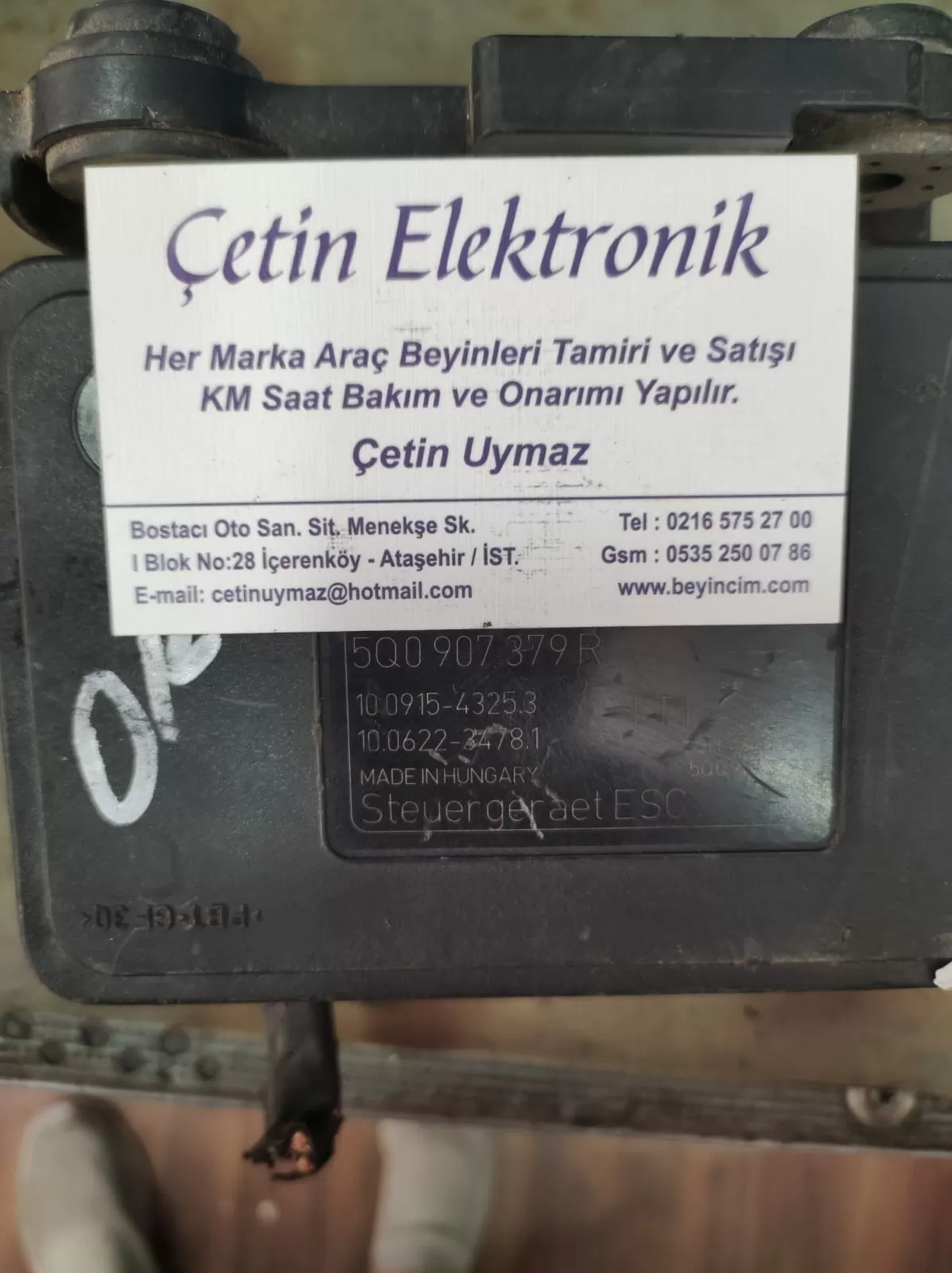 VW ABS Pump 5Q0 907 379 R 5Q0 614 517 Q 5Q0907379R BEYİNCİM.COM