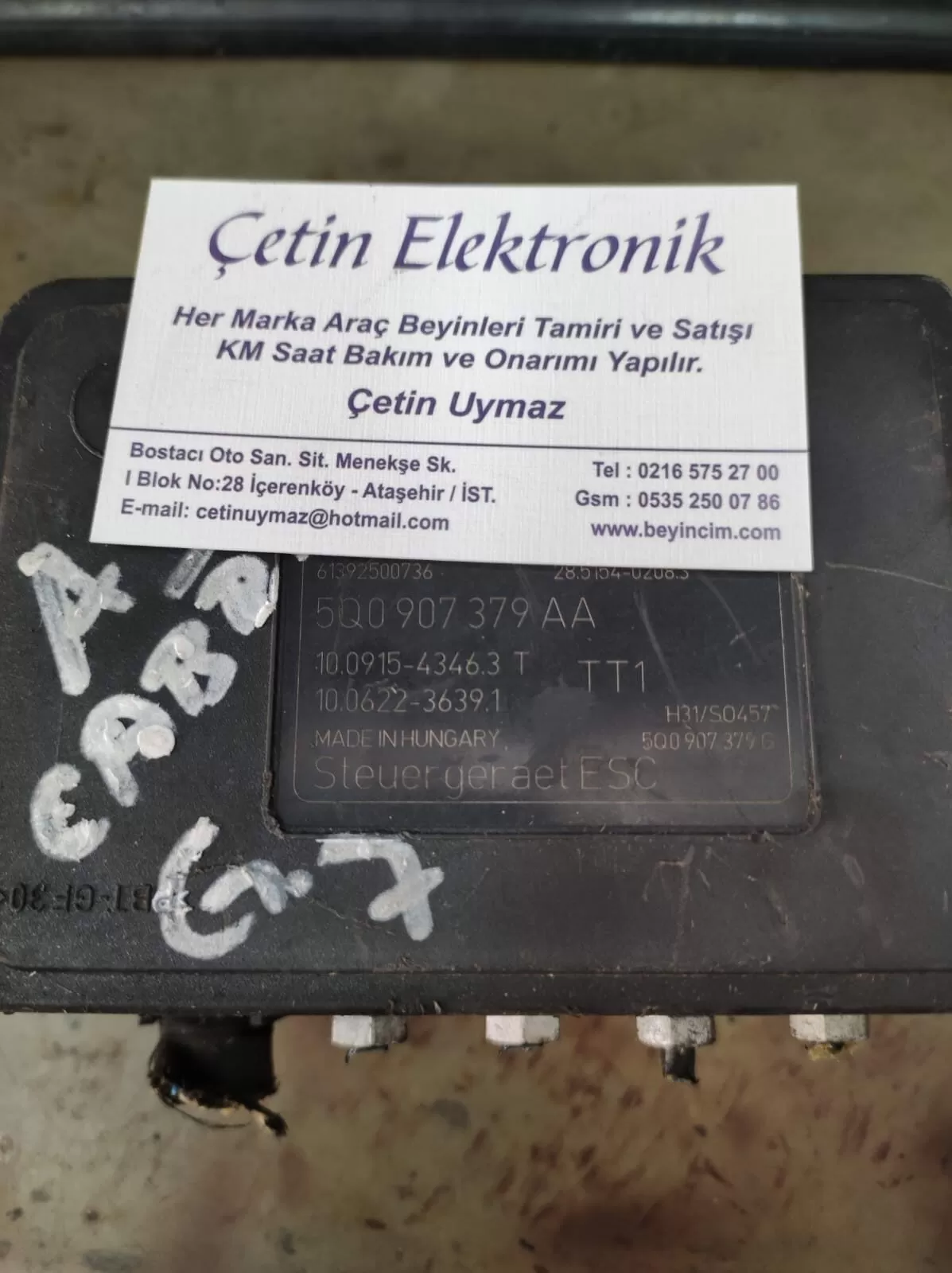 5Q0907379AA GOLF 7 ABS BEYNİ . 5Q0914517T BEYİNCİM.COM