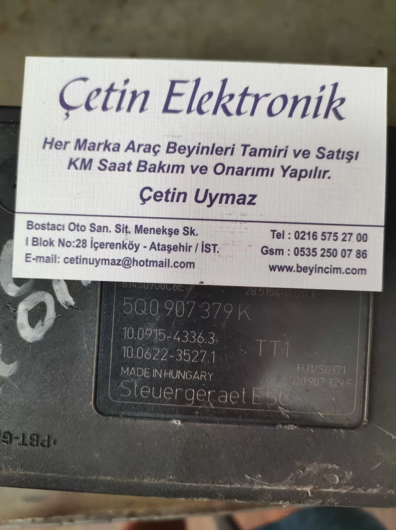 5Q0907379K . SKODA OCTAVİA III SEAT LEON ABS BEYNİ