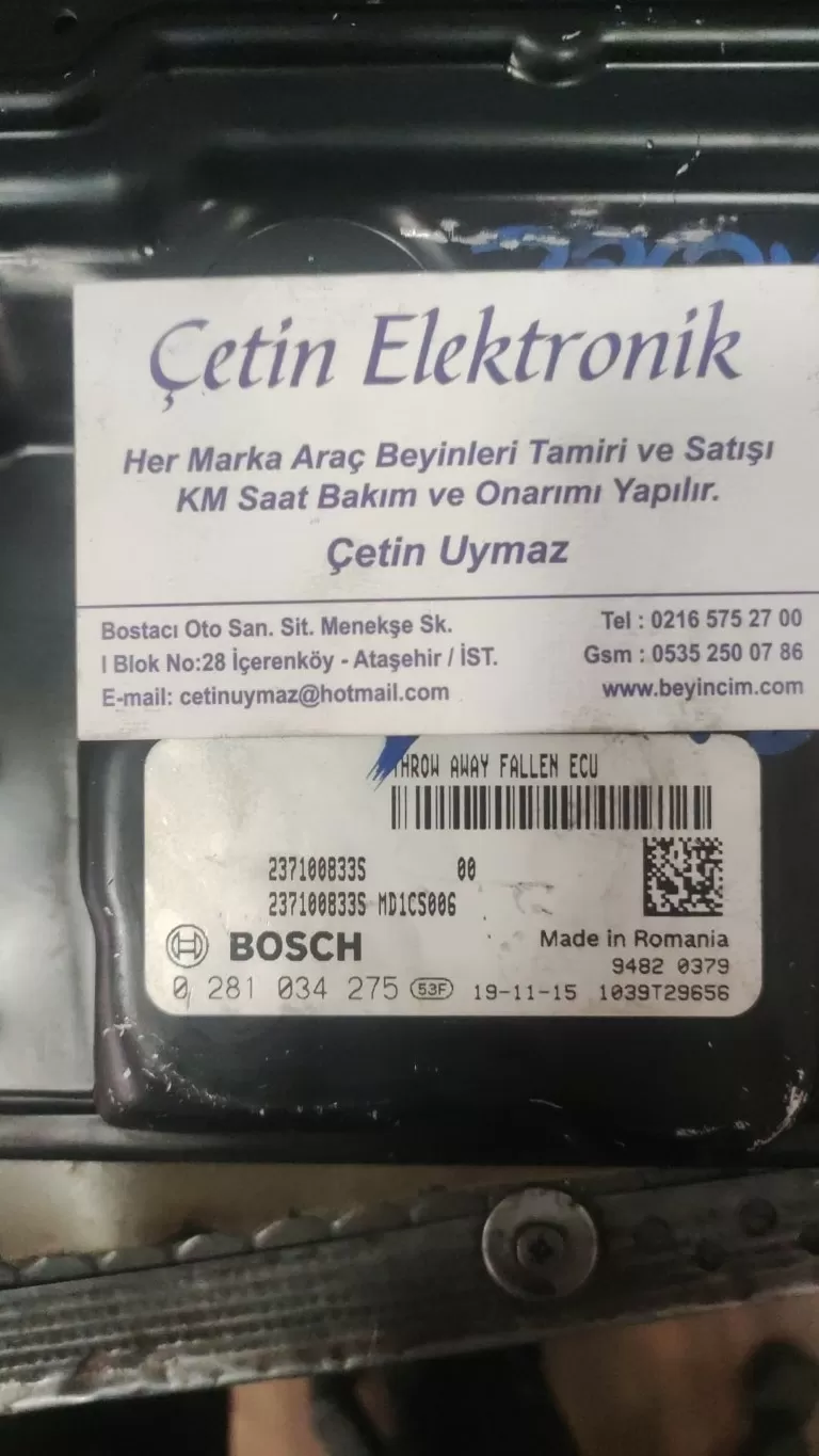 RENAULT CAPTUR II 1.5 dCi 116PS ECU 0281034275