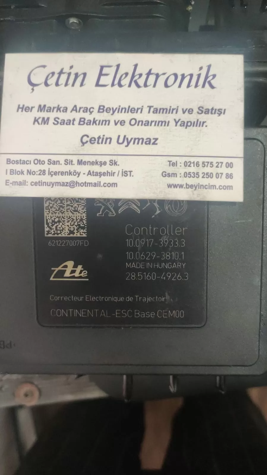 10.0917-3933.3 . 10.0629-3810.1 PEJO 301 .2008 ABS POMPASI – Peugeot abs / esp beyni