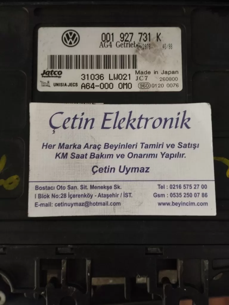 VW POLO AUTOMATIC GEARBOX ECU 001 927 731 K 001927731K