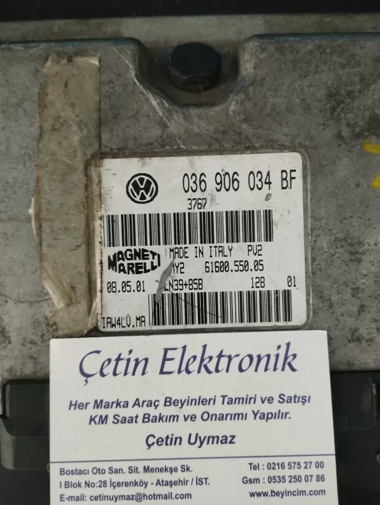 036906034BF motor beyni vw aua 1,4 benzinli Polo 2001 orj çıkma