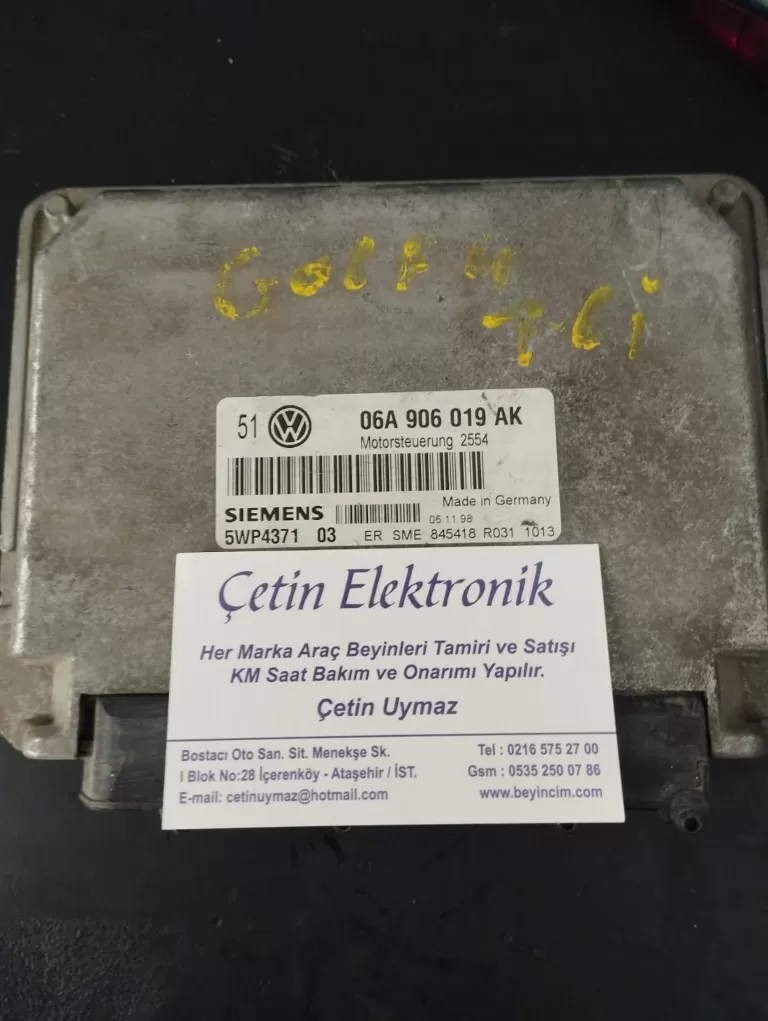 06A906019AK 06A 906 019 AK GOLF 1.6 AKL MOTOR BEYNİ