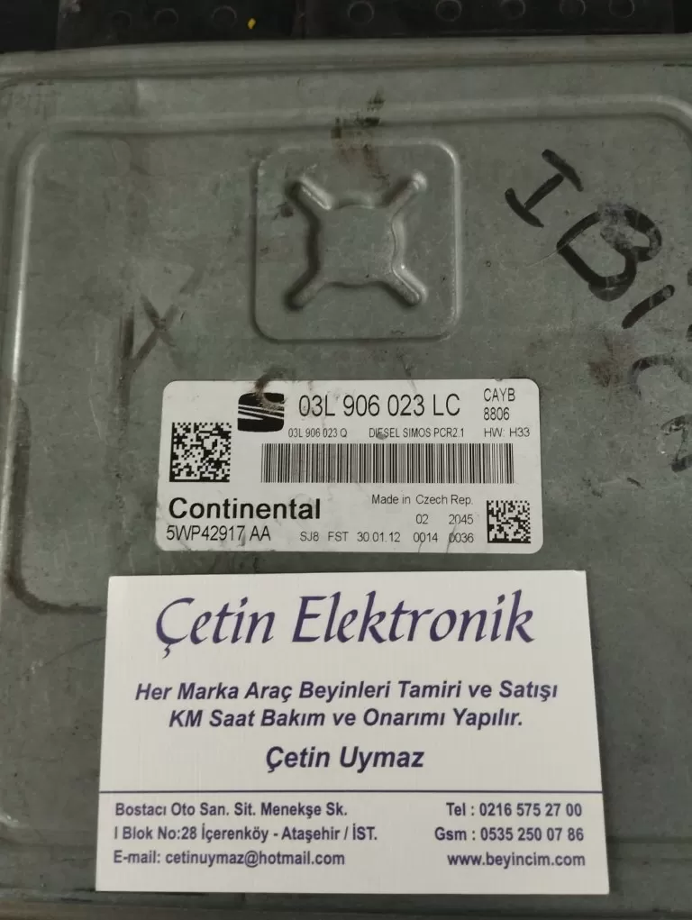 03L906023LC 5WP42917AA SIMOS PCR2.1 SEAT IBIZA MOTOR BEYNİ