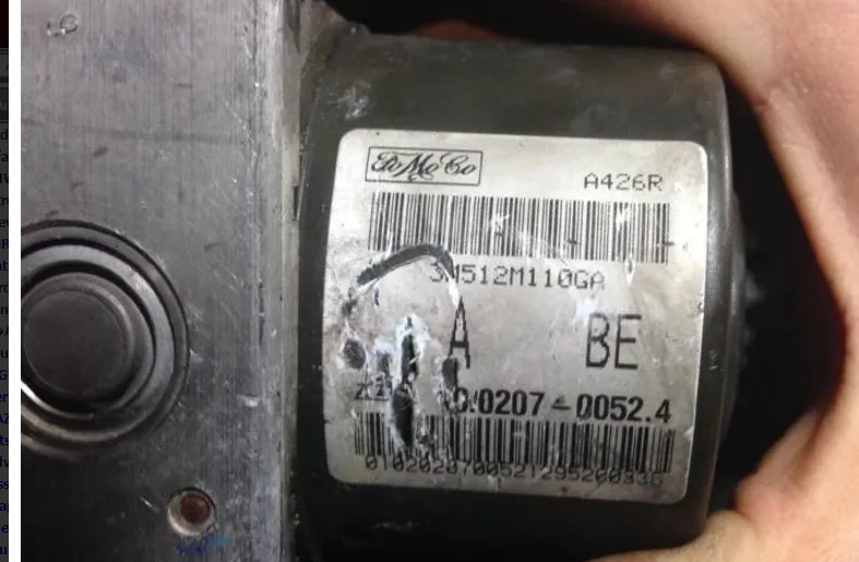 3M512M110GA ABS Hydraulic unit Mazda Ford 3M512M110GA Ate