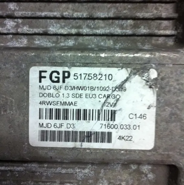 51758210 DOBLO 1.3 SDE CARGO MJD 6JF D3