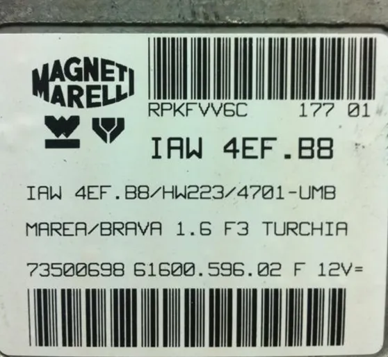 IAW4EFB8 73500698 61600.596 MAREA BRAVA 1.6 F3
