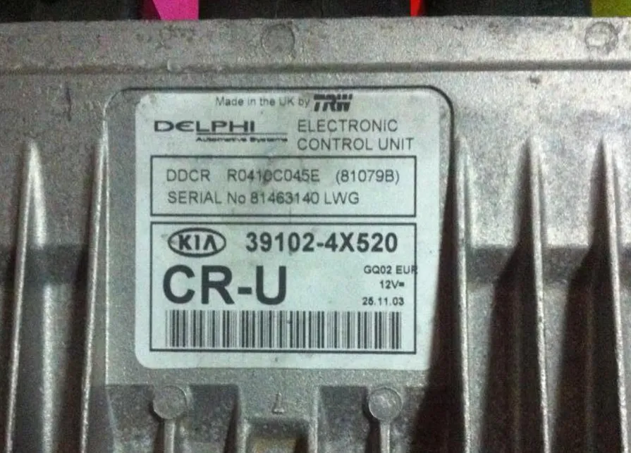39102-4X520 CR-U Kia Carnival II 2.9 CRDi 16V