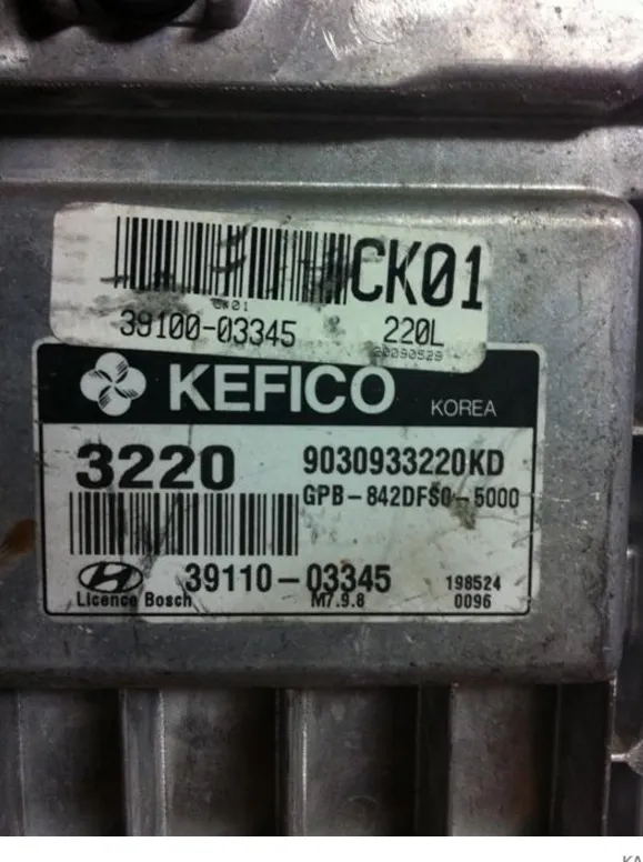 3911003345 9030933220KD hundayi kefico CK01 39110-03345 – Hyundai motor beyni